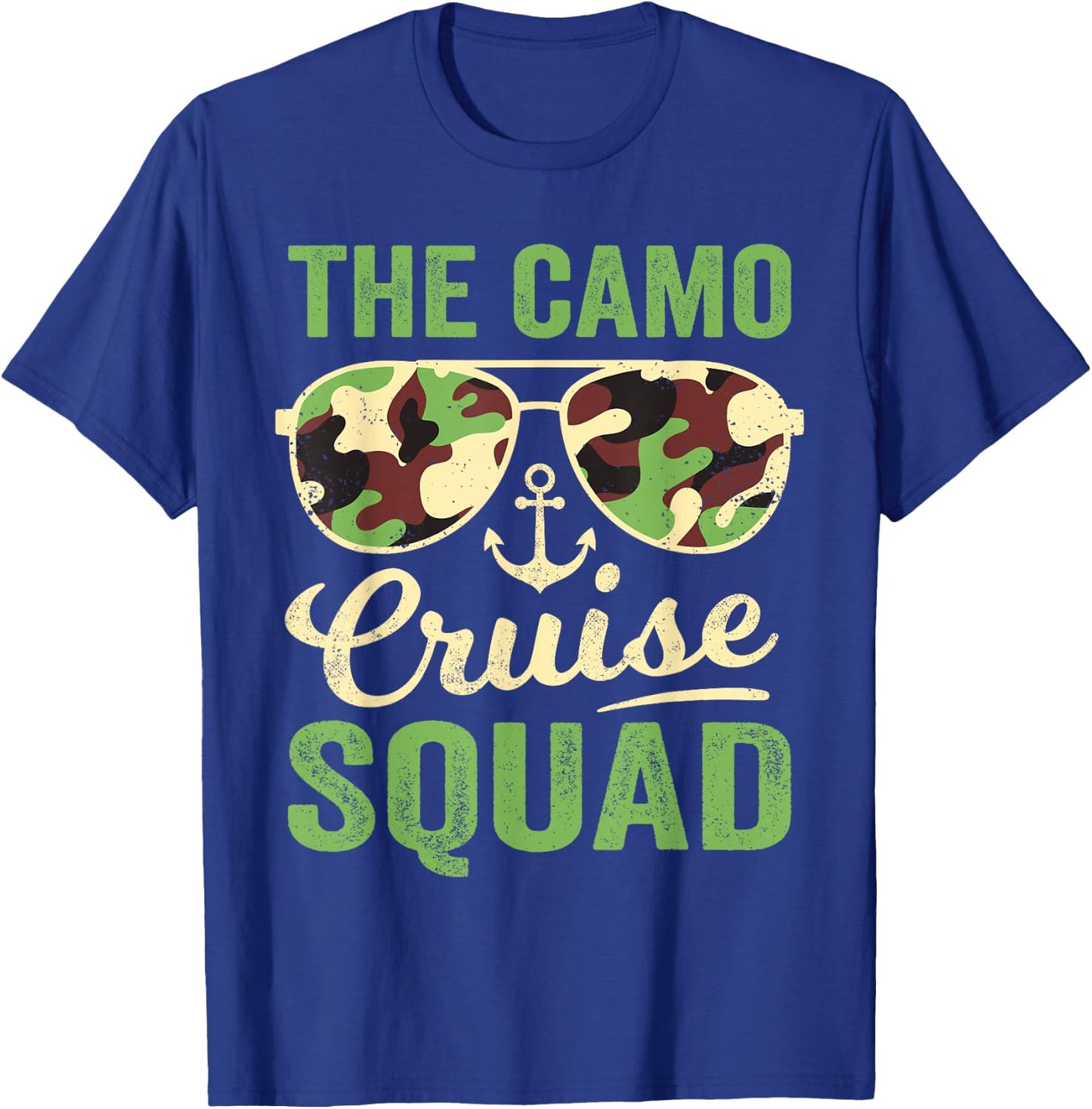 Camo Cruise Squad 2025 Retro Vintage Family Matching Camo T-Shirt - T-Shirt | Royal