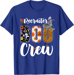 Recruiter Boo Crew Halloween Matching Recruitment Agent T-Shirt - T-Shirt | Royal