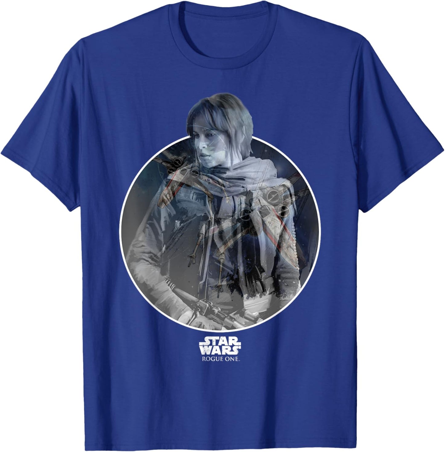 Star Wars Rogue One Jyn Erso X-Wing T-Shirt - T-Shirt | Royal