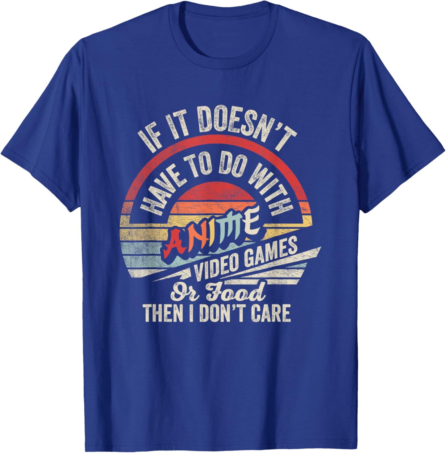 Vintage Anime Video Game Food Shirt Video Games Food Anime T-Shirt - T-Shirt | Royal