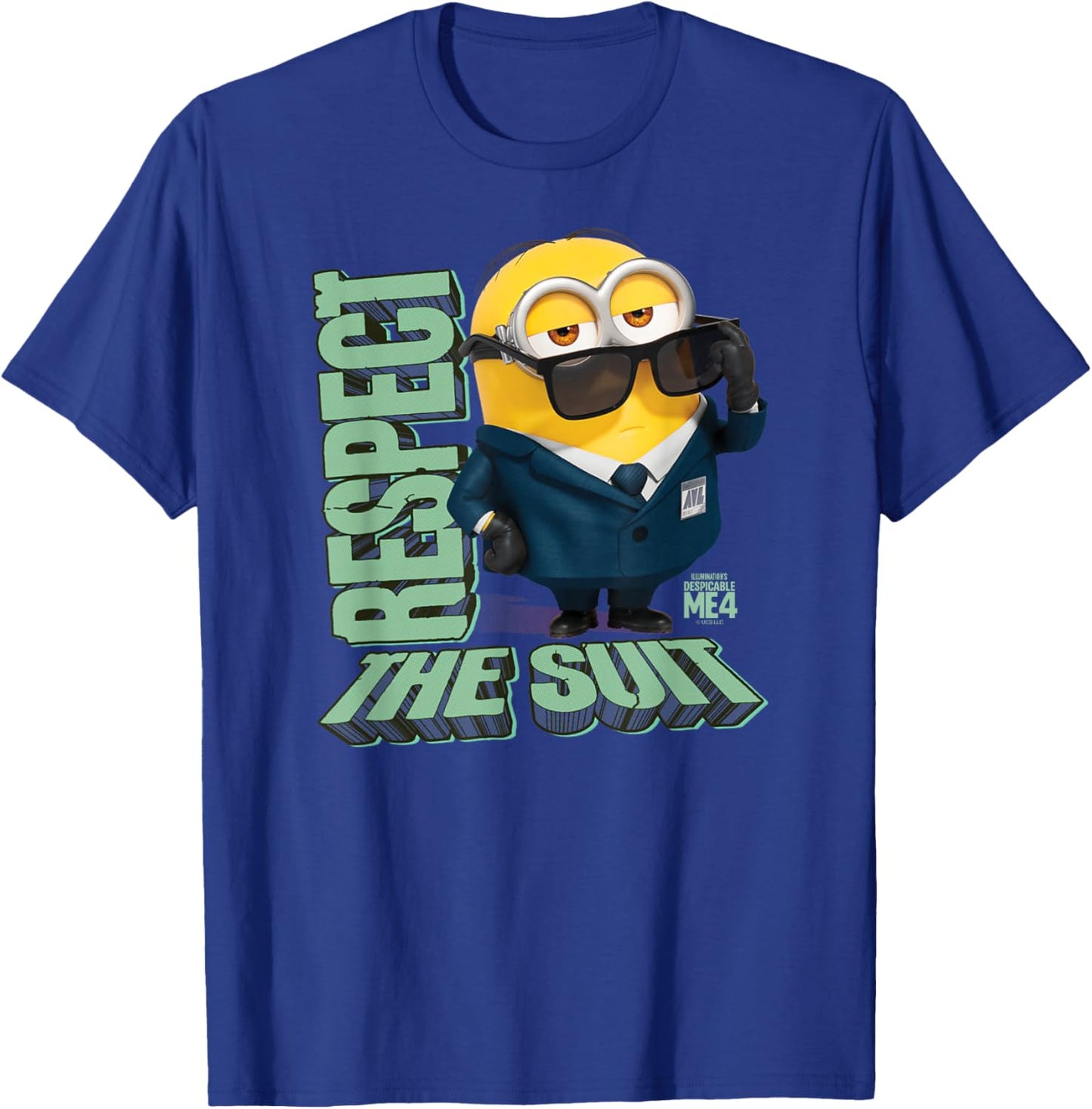 Minions Despicable Me 4 Respect The Suit T-Shirt - T-Shirt | Royal