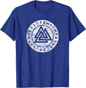 Valknut Odin Symbol Viking Pagan Norse Mythology Nordic Sign T-Shirt - T-Shirt | Royal