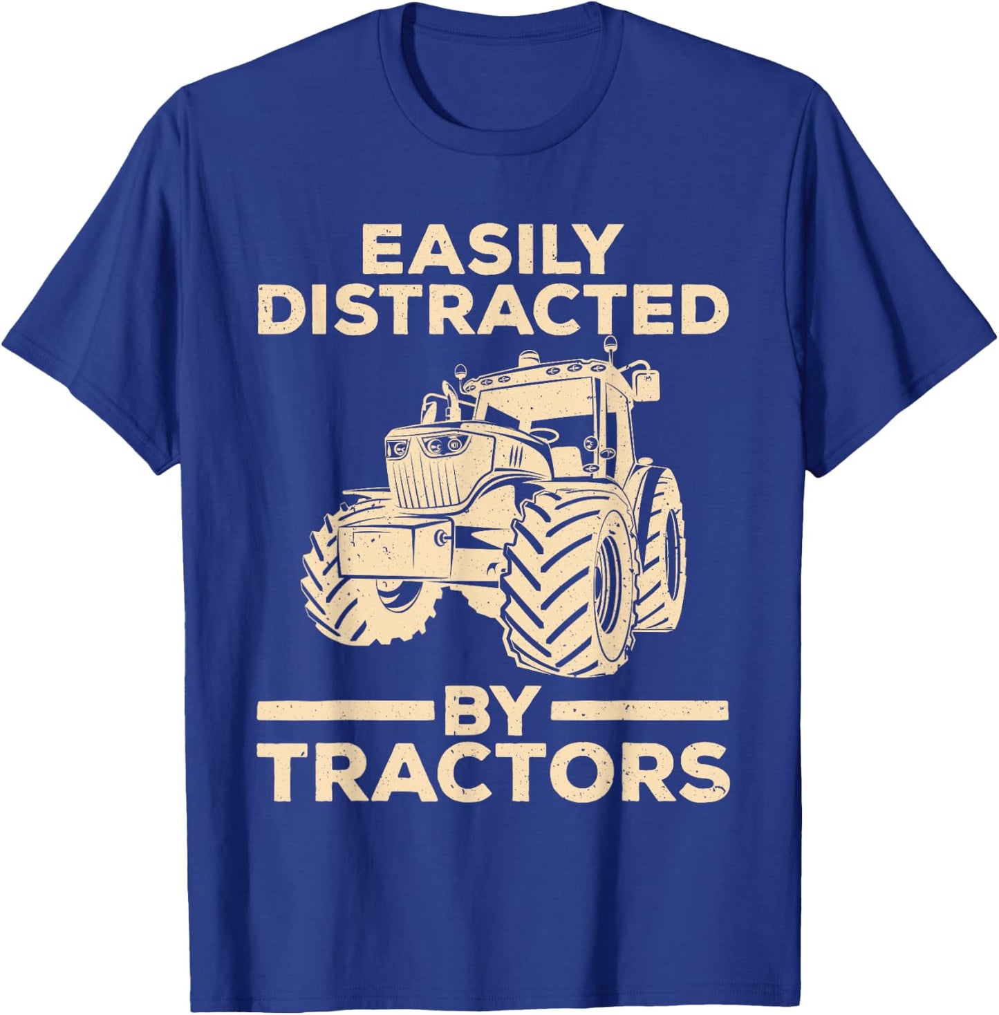 Tractor Art Women Farming Agriculture Farmer Truck T-Shirt - T-Shirt | Royal