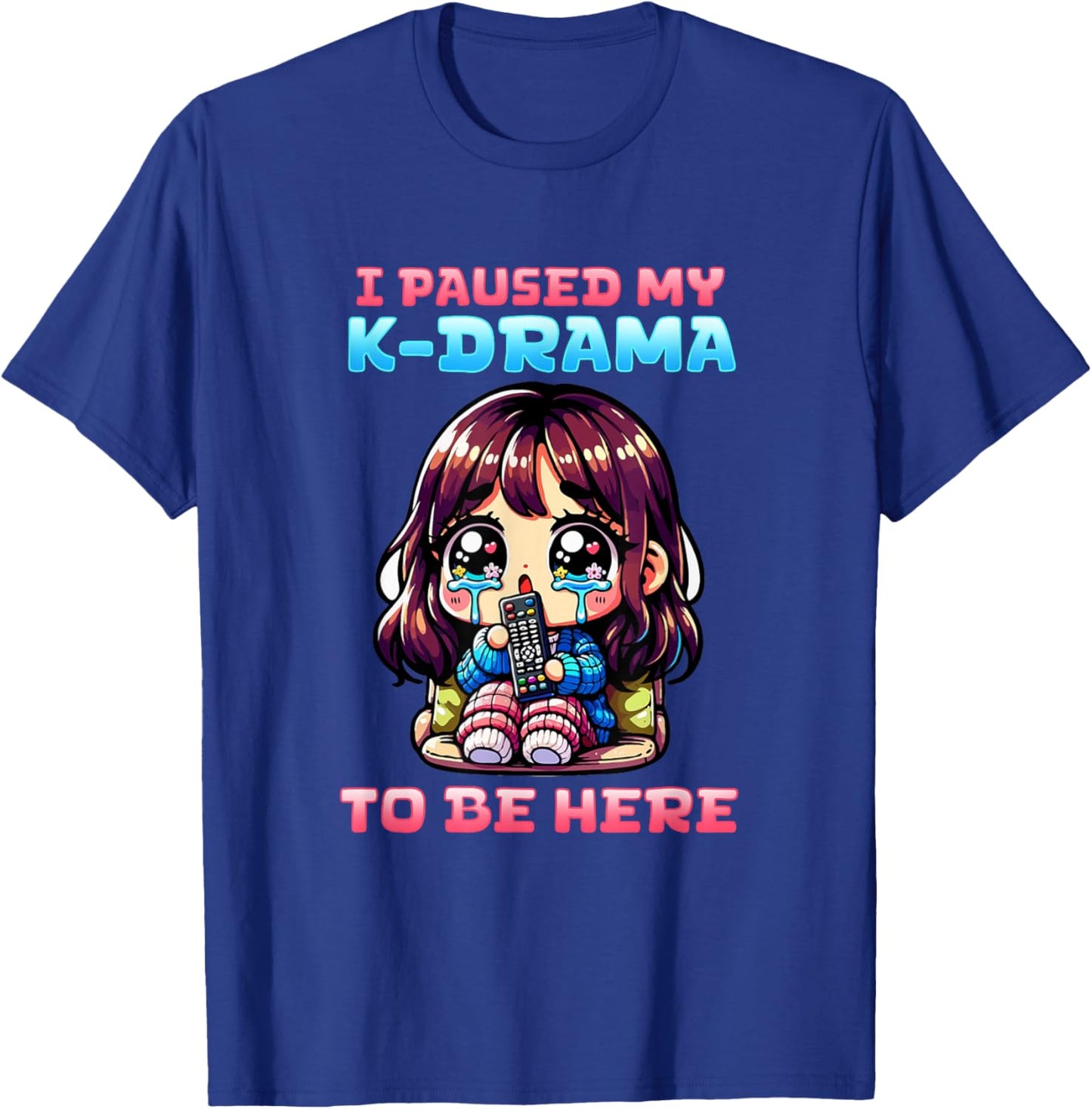 I Paused My K-Drama To Be Here I Finger Heart I Korean Music T-Shirt - T-Shirt | Royal