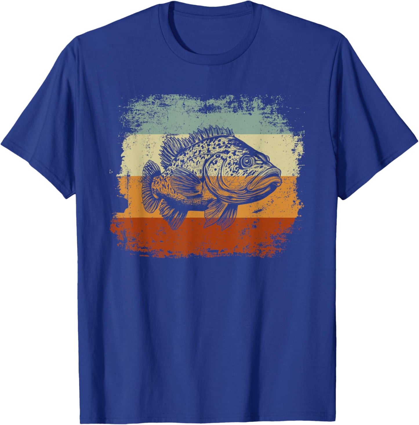Retro Style Grouper Fish T-Shirt - T-Shirt | Royal