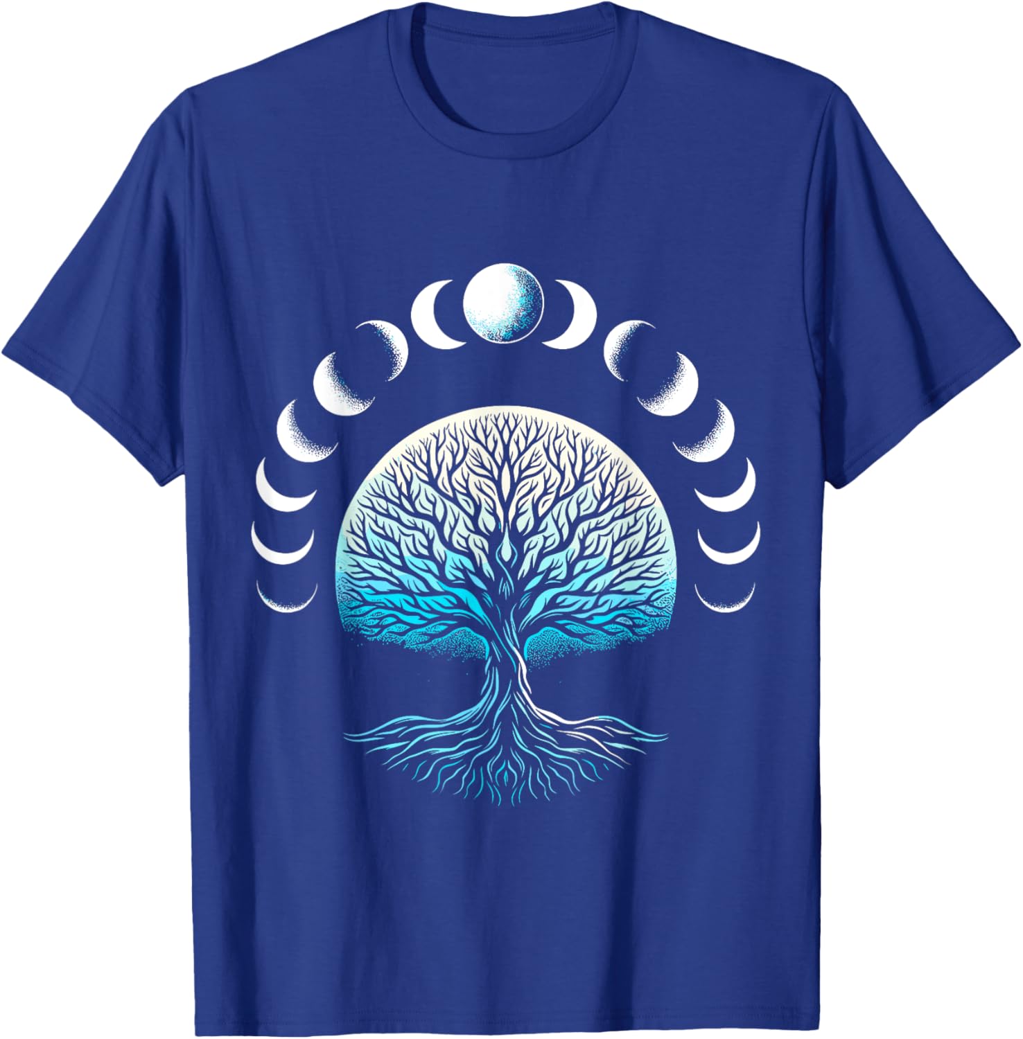 Tree Phases Of The Moon T-Shirt - T-Shirt | Royal