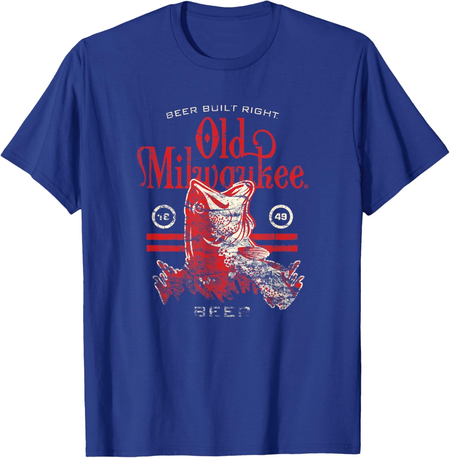 Old Milwaukee Style - Beer Built Right Bass T-Shirt - T-Shirt | Royal