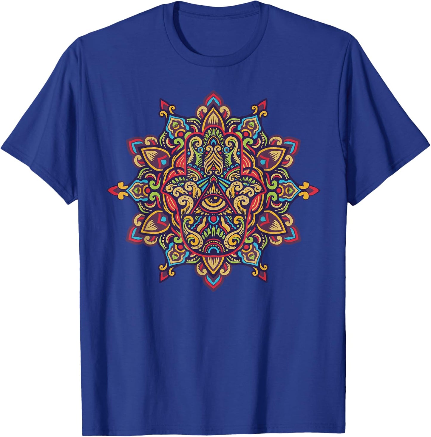 Spiritual Mystic Eye Third Eye All Seeing Eye Hamsa Hand T-Shirt - T-Shirt | Royal