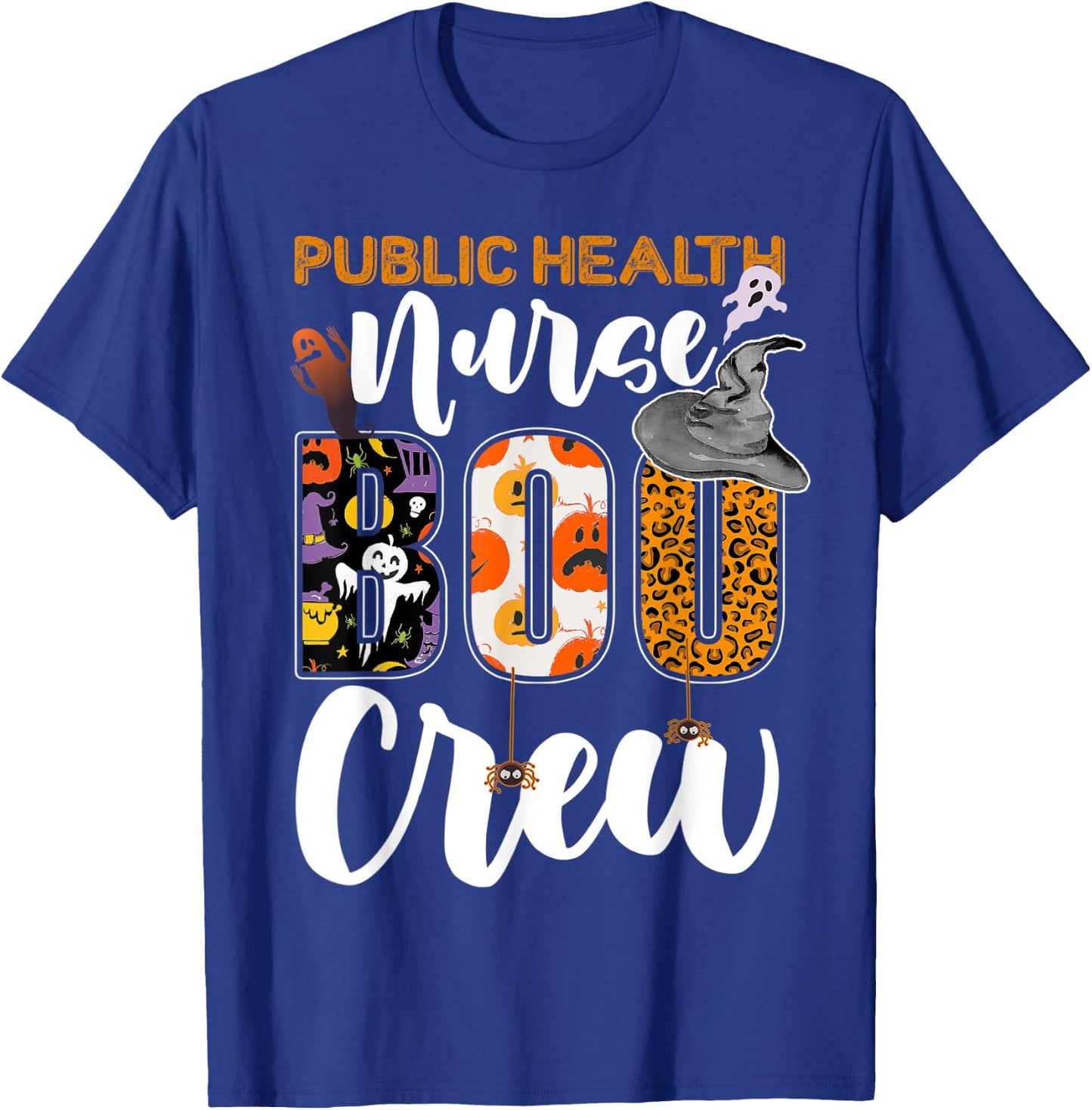 Public Health Nurse Boo Crew Halloween Matching T-Shirt - T-Shirt | Royal