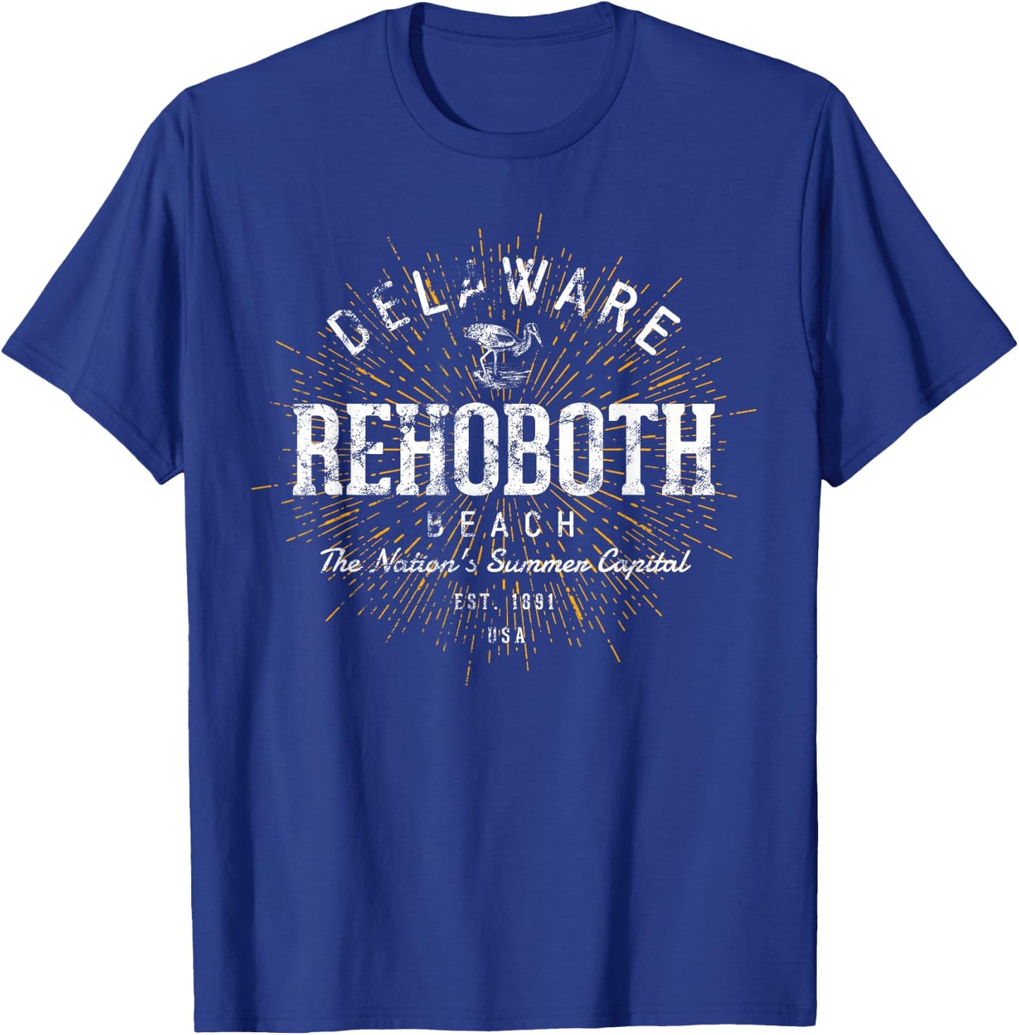 Retro Vintage Rehoboth Beach T-Shirt - T-Shirt | Royal