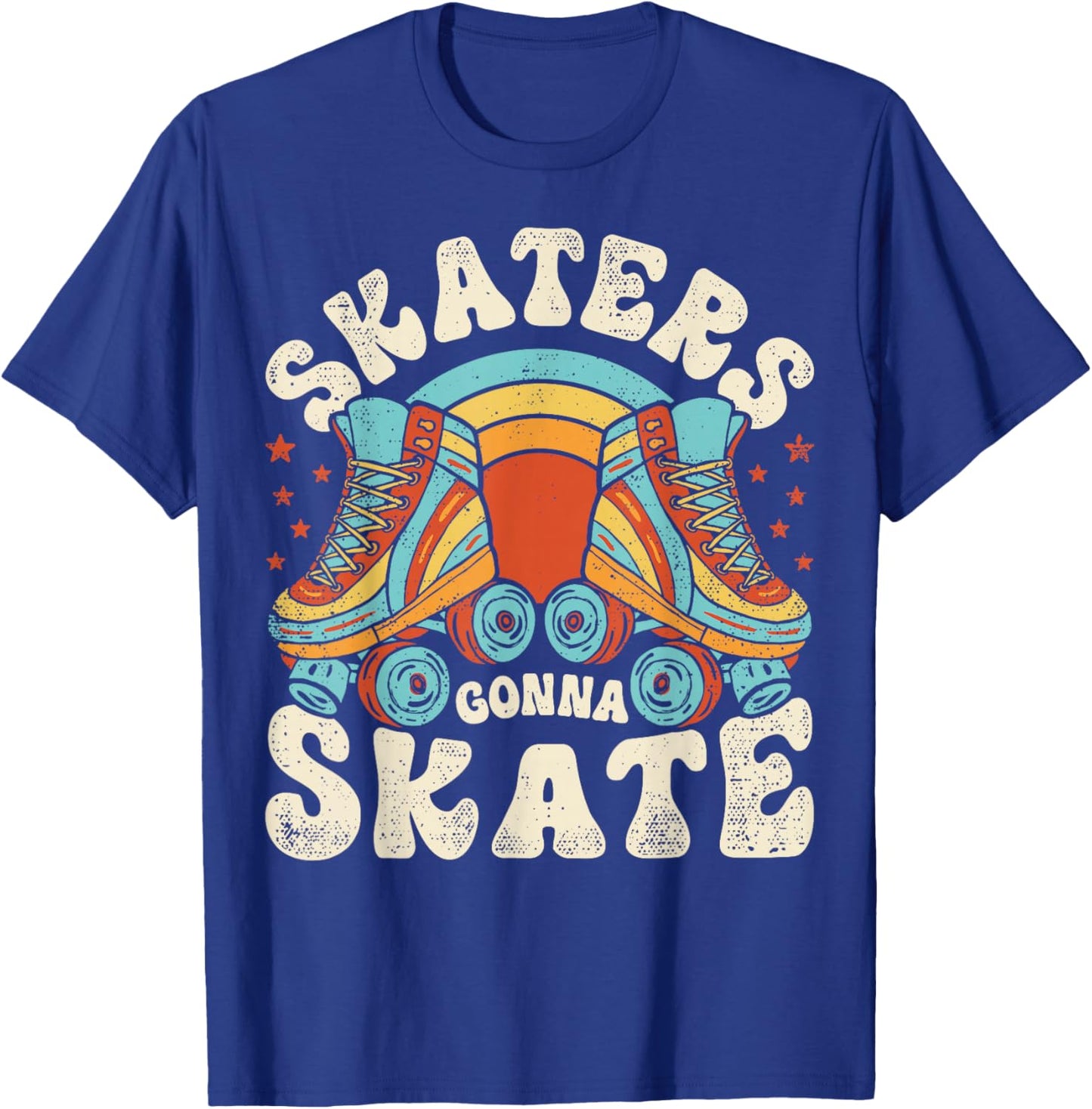 Roller Skating Funny Skaters Gonna Skate Retro 70s 80s Girls T-Shirt - T-Shirt | Royal