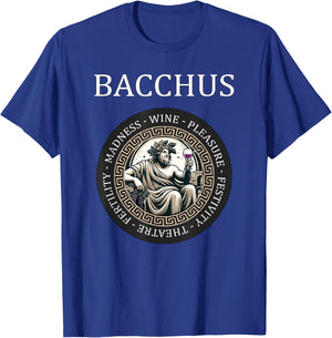 Bacchus Roman God of Wine and Festivals Roman Mythology T-Shirt - T-Shirt | Royal