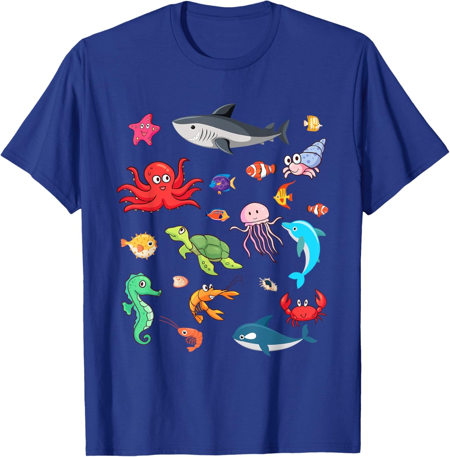 Children Children Sea Creatures Clown Fish Cute T-Shirt - T-Shirt | Royal