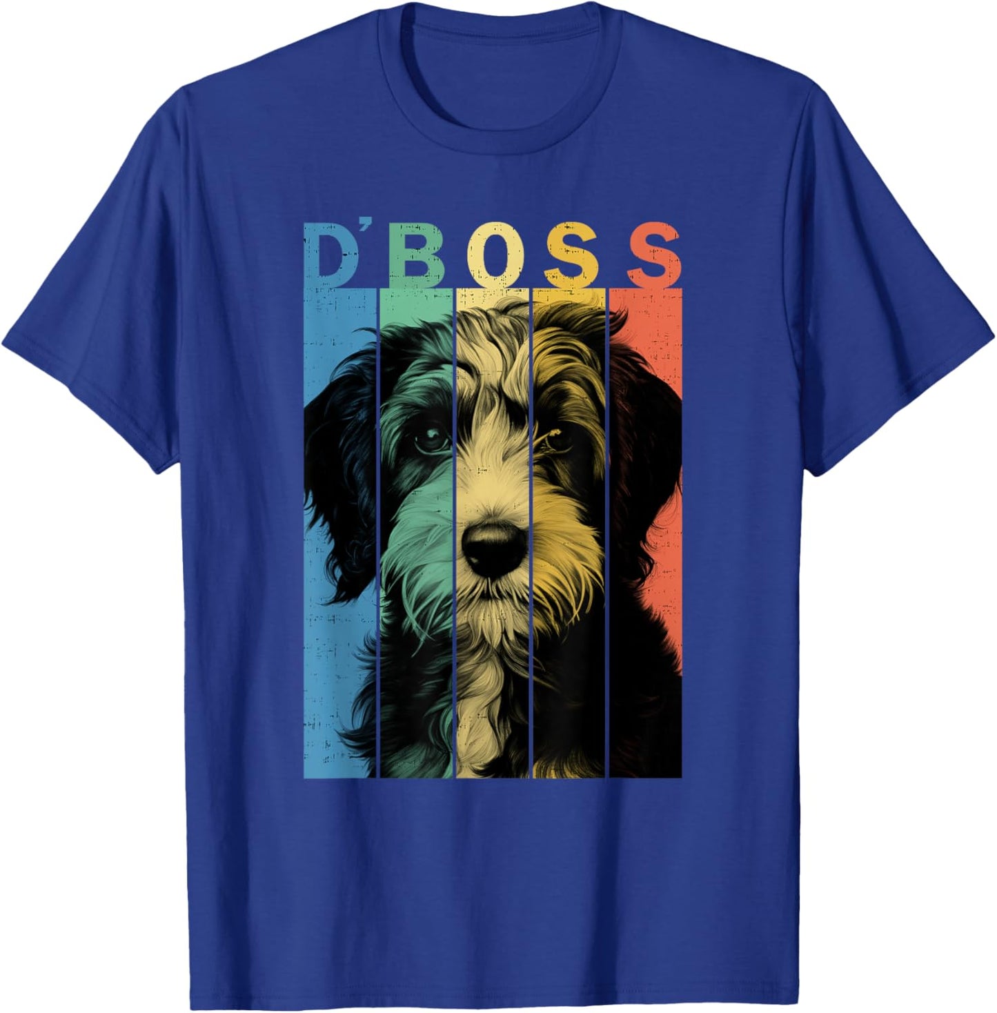 The Funny Bordoodle Boss Mom Dad Dog Lover T-Shirt - T-Shirt | Royal