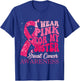 I Wear Pink For My Sister Breast Cancer Warrior Support T-Shirt - T-Shirt | Royal