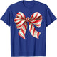 Coquette Bow Christmas Tree Cake Christmas Girls Women T-Shirt - T-Shirt | Royal