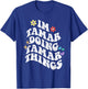 Retro Groovy Im Tamar Doing Tamar Things Funny Mother's Day T-Shirt - T-Shirt | Royal