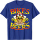 Motorcycle Lover Gift Bikers Men MC Parties Vintage Meets T-Shirt - T-Shirt | Royal