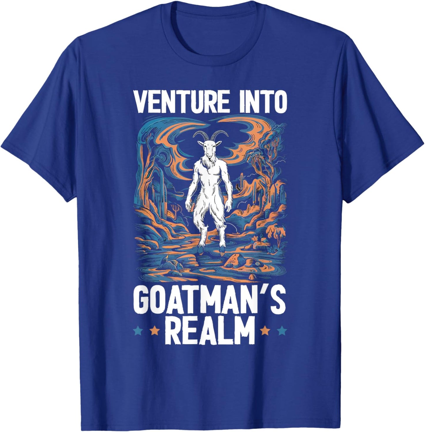 Goatman Legendary Creature Cryptozoology Cryptid T-Shirt - T-Shirt | Royal