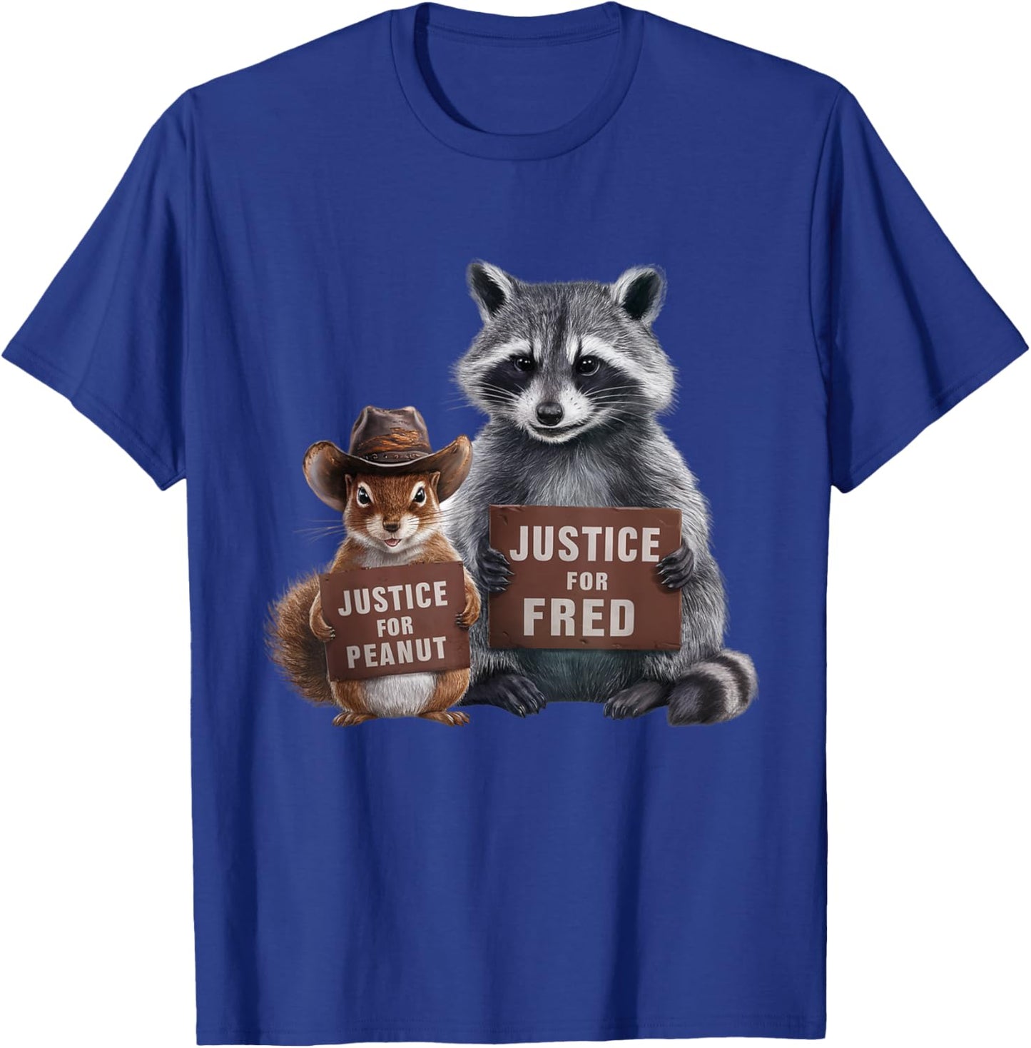 Justice For Peanut And Fred -Kids Black Cartoon Classic T-Shirt - T-Shirt | Royal