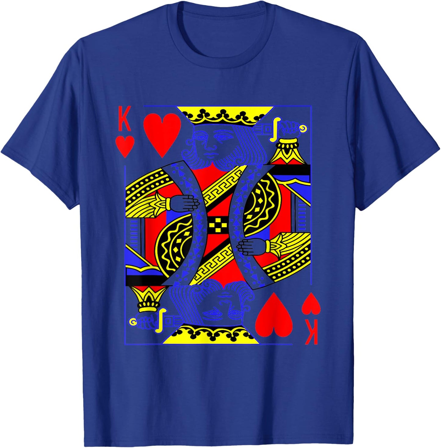Funny King of Hearts Costume Magic Poker Card Math Geek T-Shirt - T-Shirt | Royal
