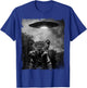 Leopard, Cheetah Selfie with Alien and Ufo T-Shirt - T-Shirt | Royal
