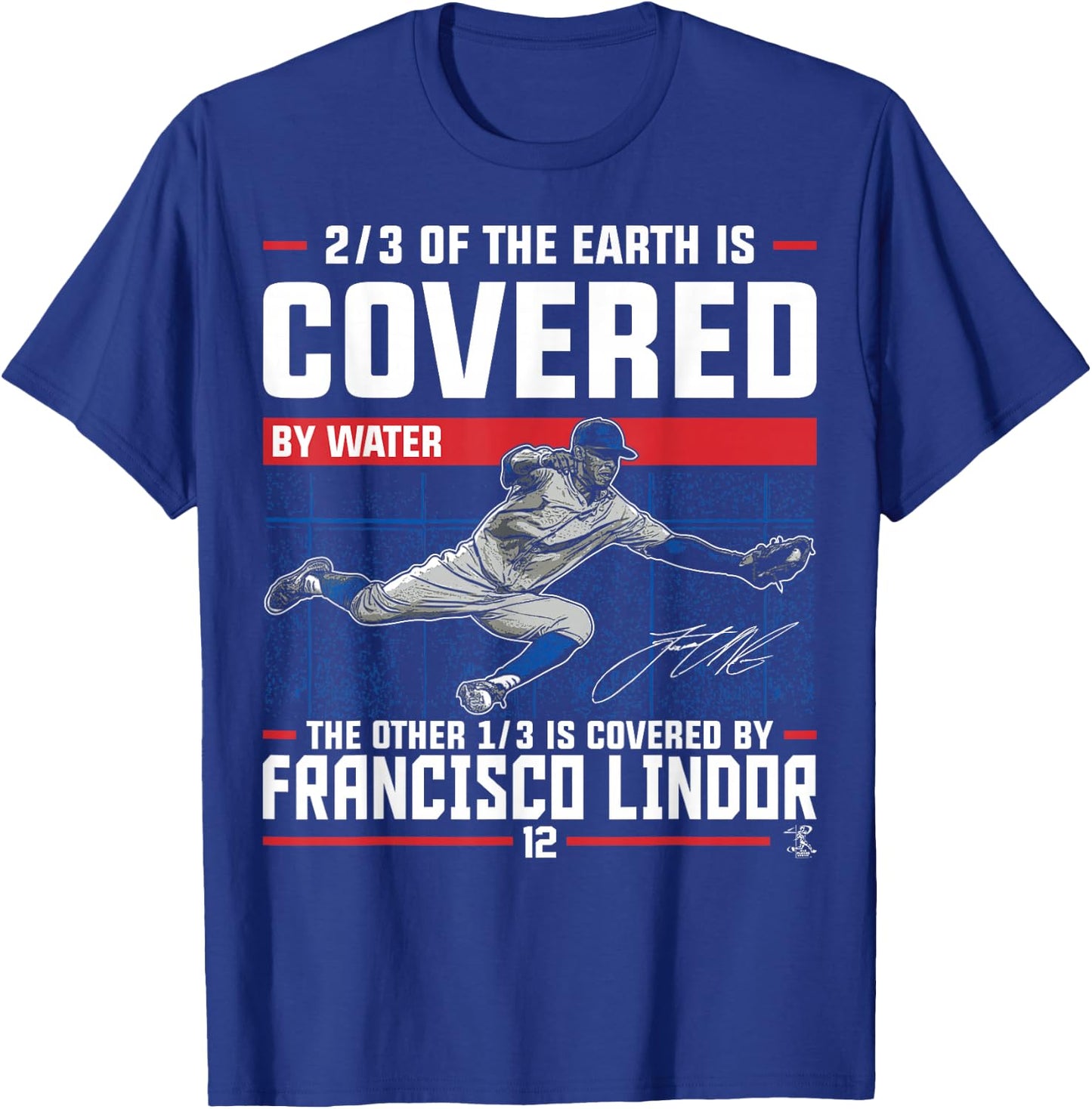 Francisco Lindor Covered by - Apparel T-Shirt - T-Shirt | Royal