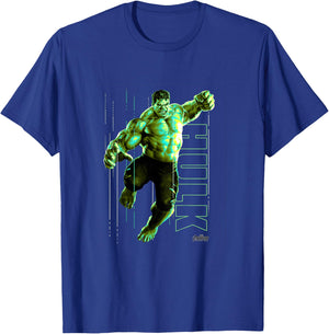 Kids Marvel Avengers: Infinity War Glowing Green Hulk Smash T-Shirt - T-Shirt | Royal