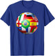 International Flags Soccer Ball, World Football Player Gift T-Shirt - T-Shirt | Royal