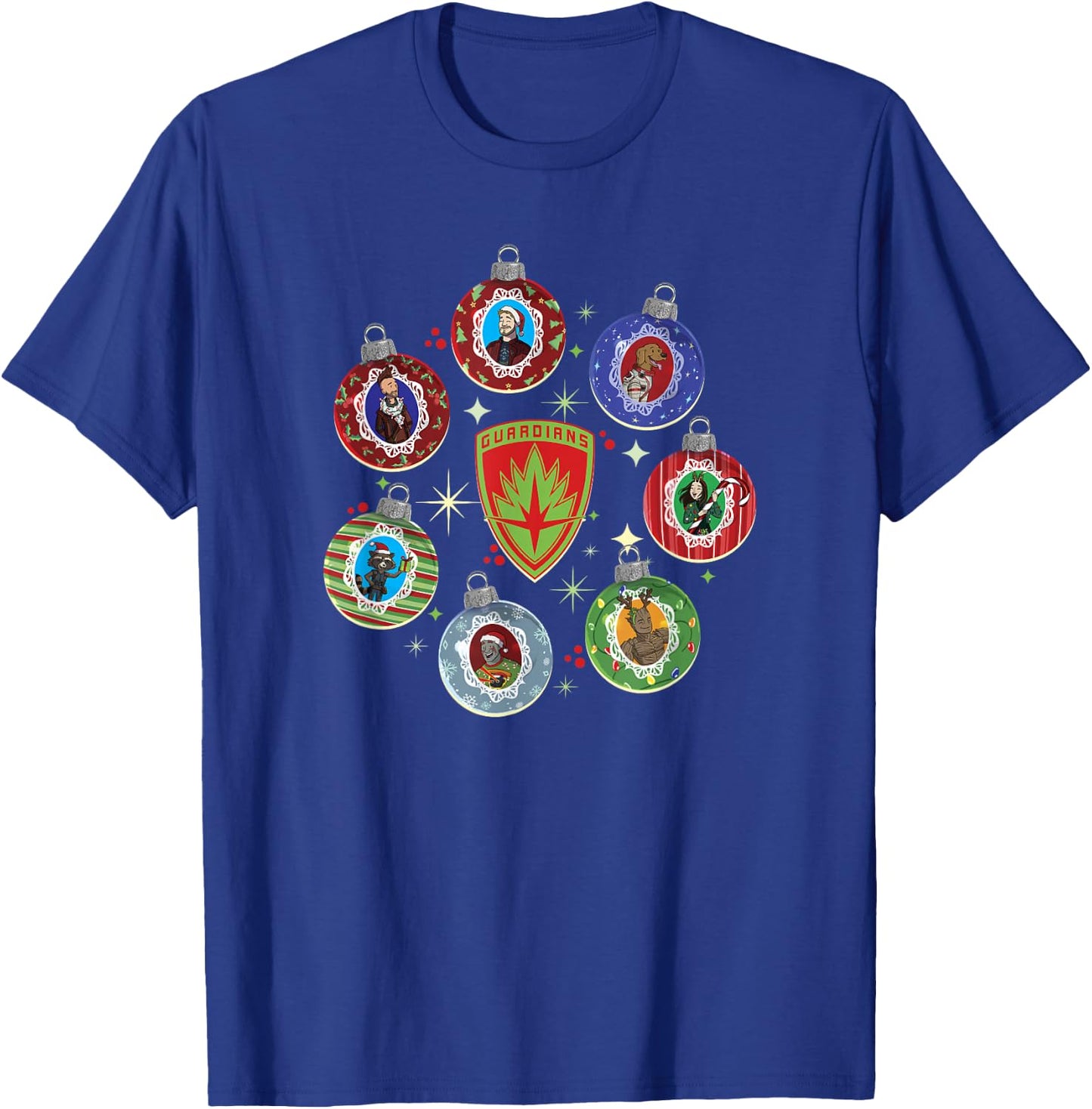 Marvel Guardians of the Galaxy Holiday Special Ornamental T-Shirt - T-Shirt | Royal