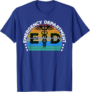 Emergency Department Healthcare Nurses ER Nurse Practitioner T-Shirt - T-Shirt | Royal