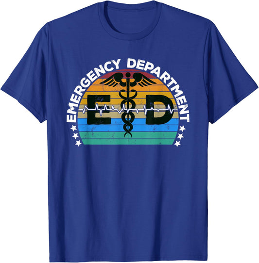 Emergency Department Healthcare Nurses ER Nurse Practitioner T-Shirt - T-Shirt | Royal