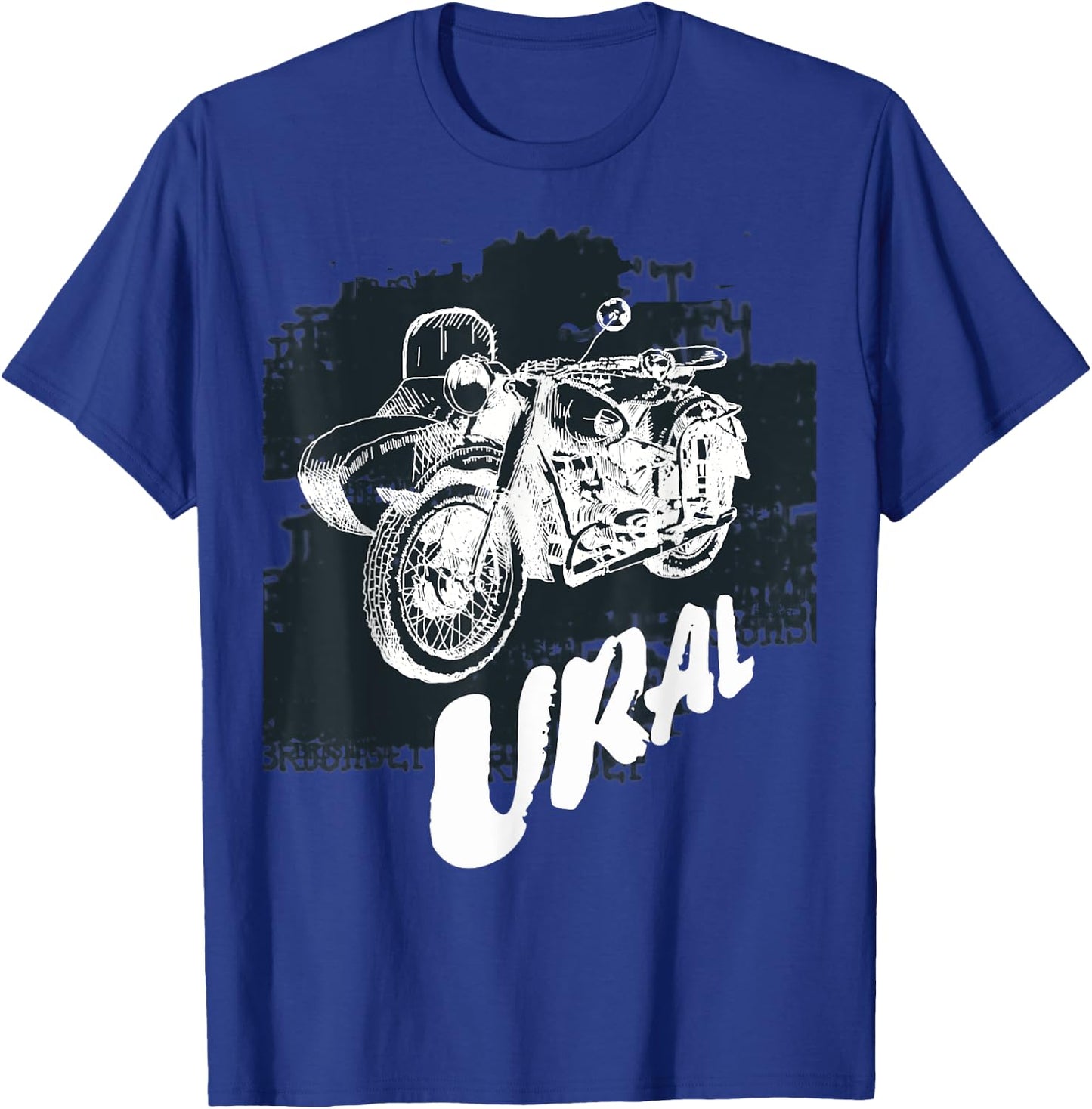Retro Motorcycle Ural - Vintage Sidecar Motorbike T-Shirt - T-Shirt | Royal