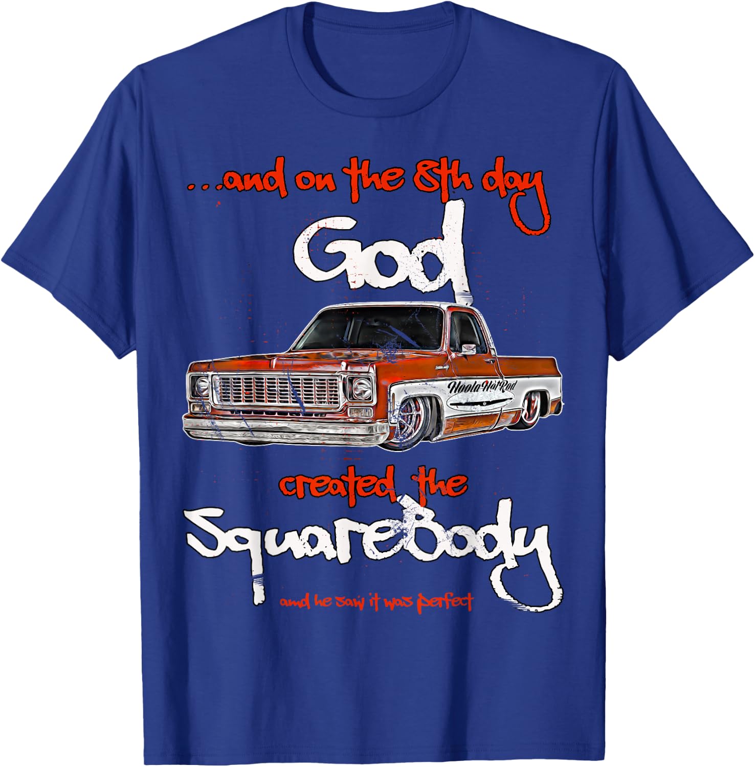 Jimmy,slammed,Squarebody Truck,Suburban,Blazer,Silverado,C10 T-Shirt - T-Shirt | Royal