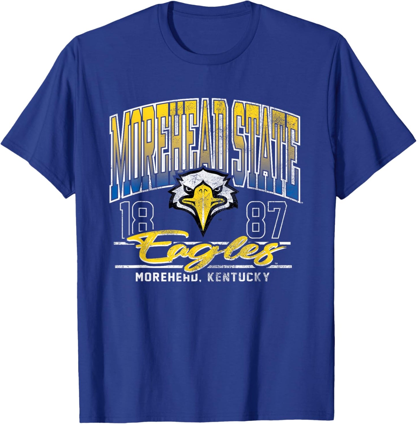 Morehead State Eagles Kicking It Royal Officially Licensed T-Shirt - T-Shirt | Royal