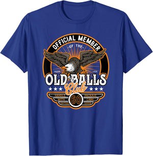 Vintage 60th Birthday Old Balls Club 60 's 60th T-Shirt - T-Shirt | Royal