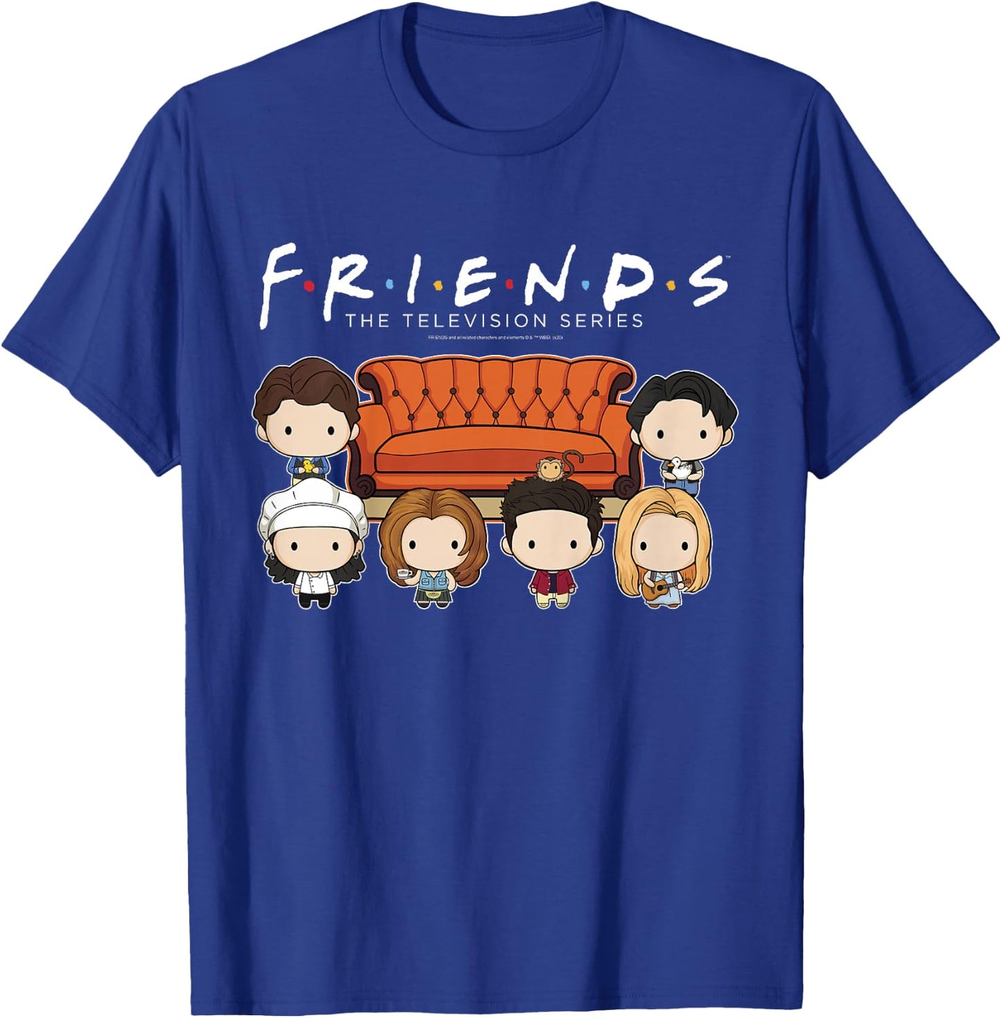 Kids Friends Chibi Couch Crew T-Shirt - T-Shirt | Royal
