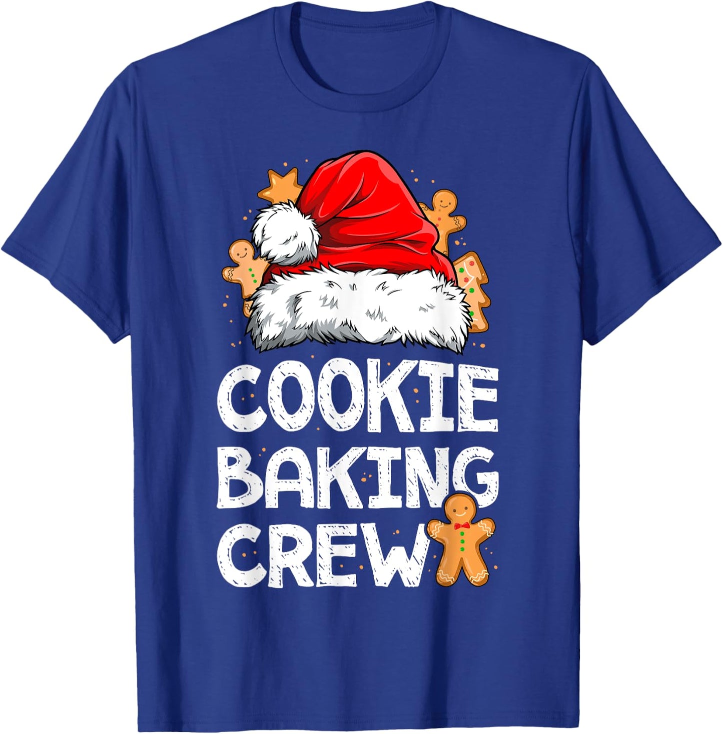 Cookie Baking Crew Christmas Santa Family Gingerbread Team T-Shirt - T-Shirt | Royal