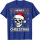 Gothic Christmas, Ugly Sweater Goth Skull Christmas T-Shirt - T-Shirt | Royal