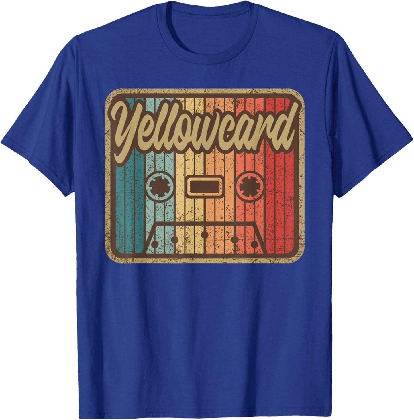 Cassette Yellow Card Vintage Music 2000s Rock T-Shirt - T-Shirt | Royal