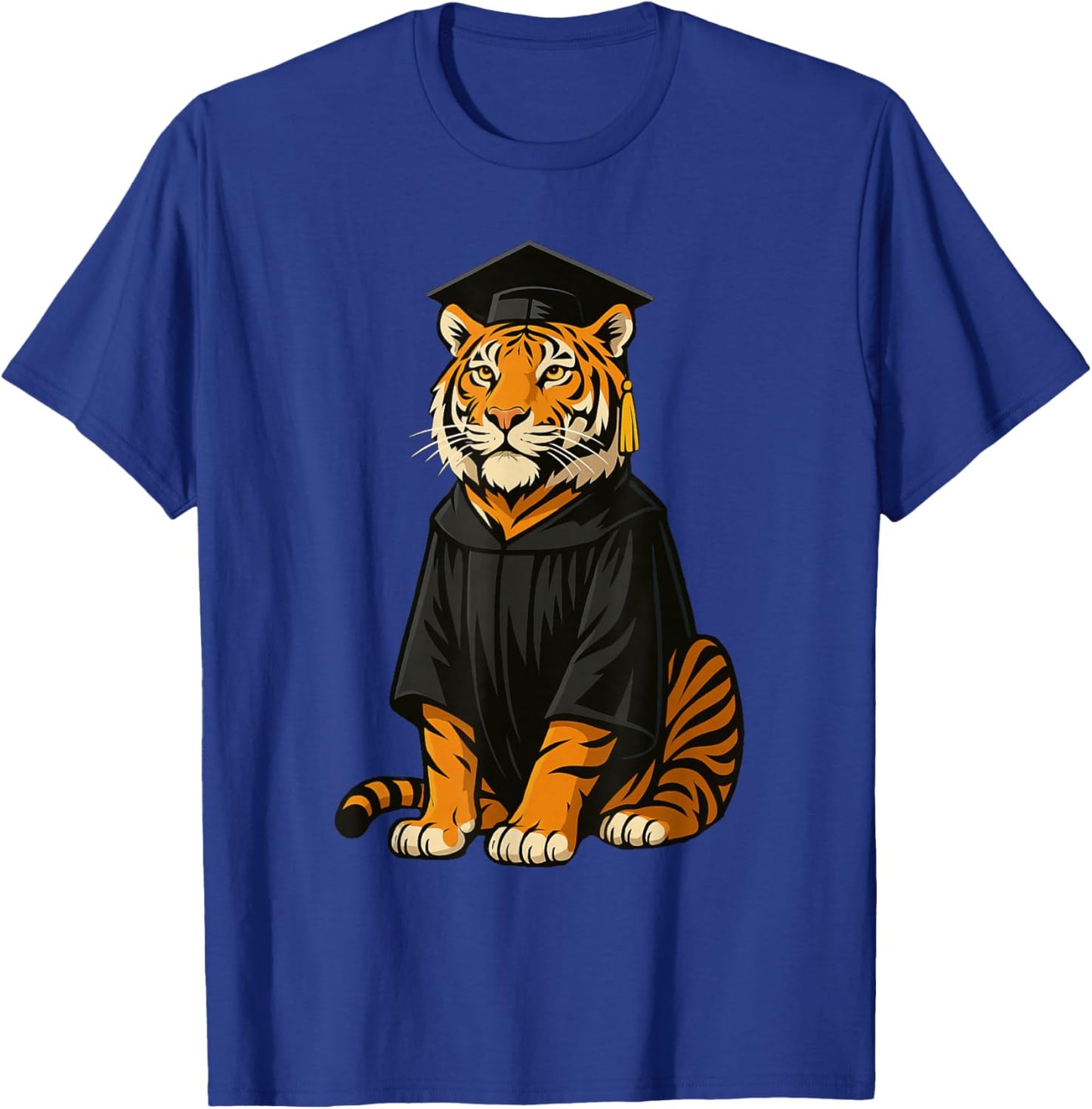 Cute Tiger Graduation T-Shirt - T-Shirt | Royal