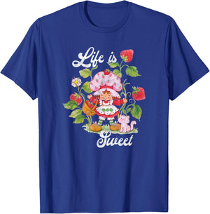 Strawberry Shortcake Life Is Sweet Vintage Berry Garden T-Shirt - T-Shirt | Royal