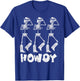 Halloween Cowboy Skeletons Howdy Costume Men Women Kids Boys T-Shirt - T-Shirt | Royal