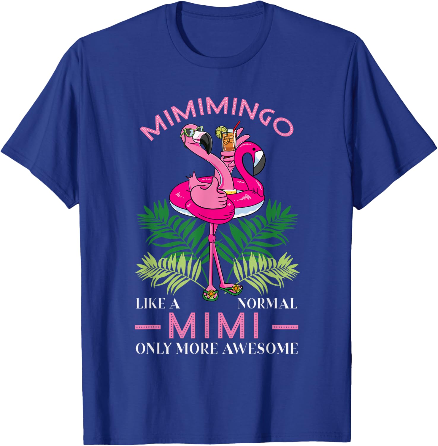Mimimingo Grandmother Flamingo Lover Gramma Grandma Granny T-Shirt - T-Shirt | Royal