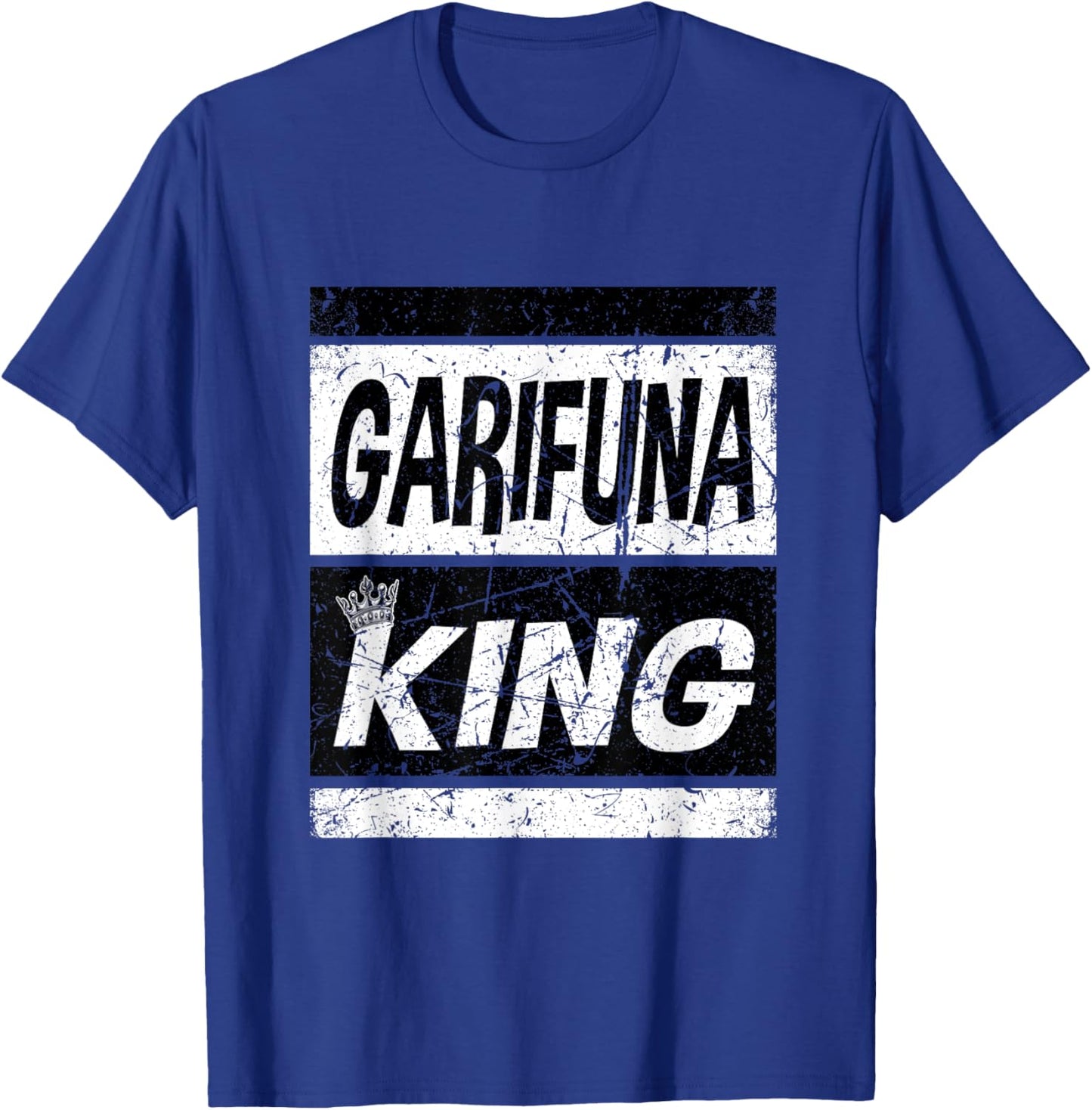 Retro Garifuna King Shirt Afro Caribbean For Kids Men T-Shirt - T-Shirt | Royal