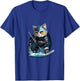 Cat Kitten Ice Hockey Stick Hockey Stick T-Shirt - T-Shirt | Royal