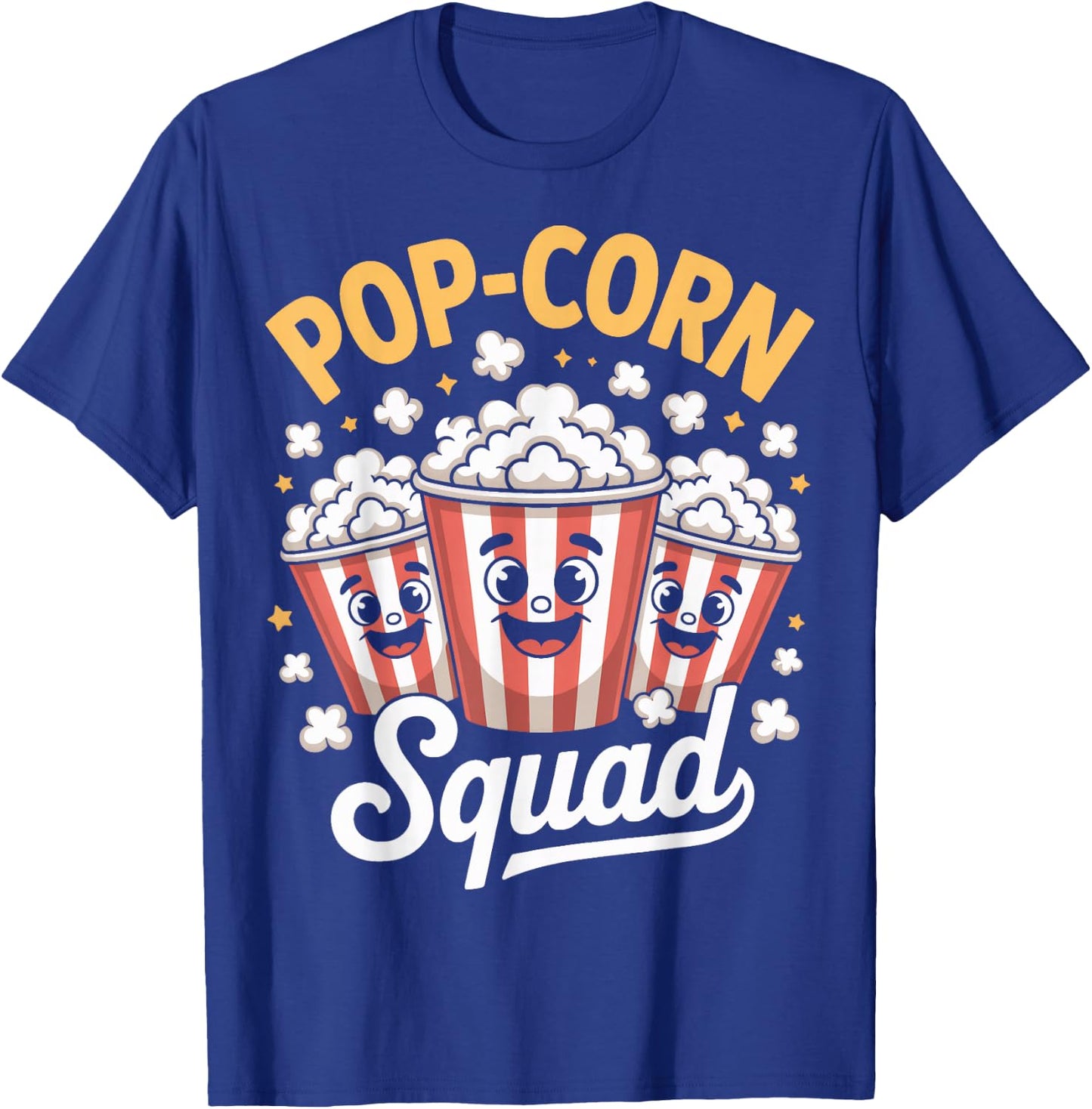 Popcorn Squad Funny Movie Night Lovers T-Shirt - T-Shirt | Royal