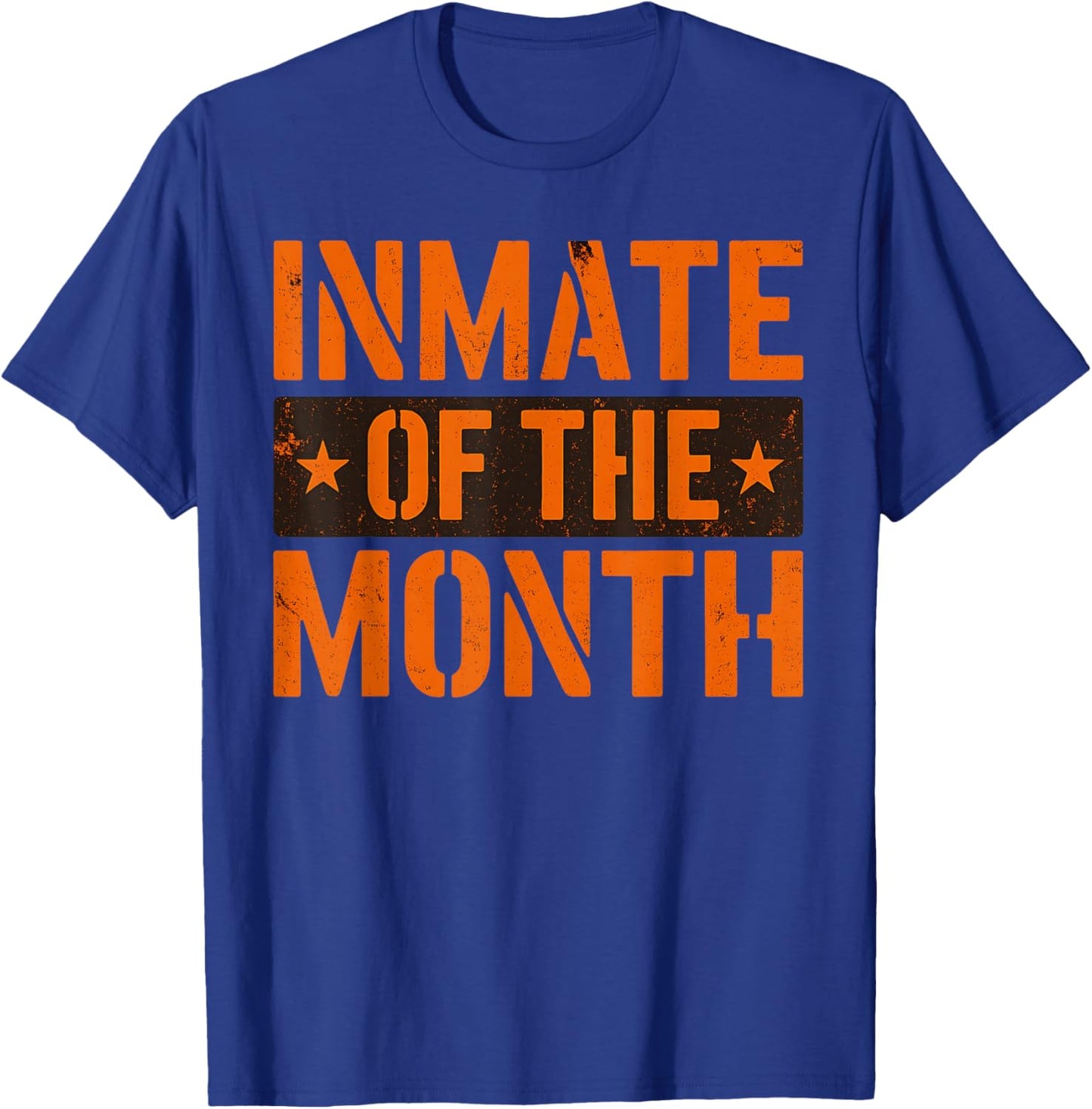 Inmate of The Month Outfit Men Women Kids Prisoner Costume T-Shirt - T-Shirt | Royal