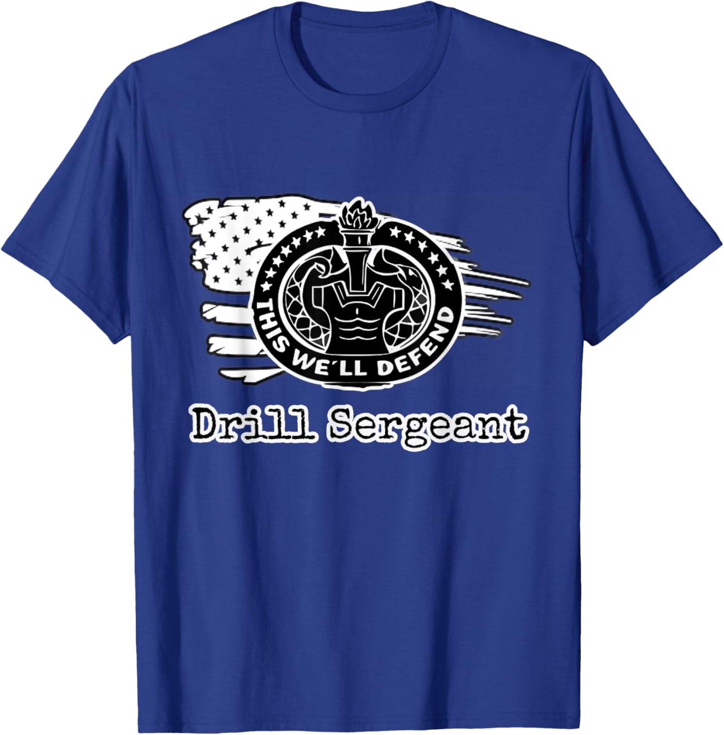 Army Drill Sergeant Badge T-Shirt - T-Shirt | Royal