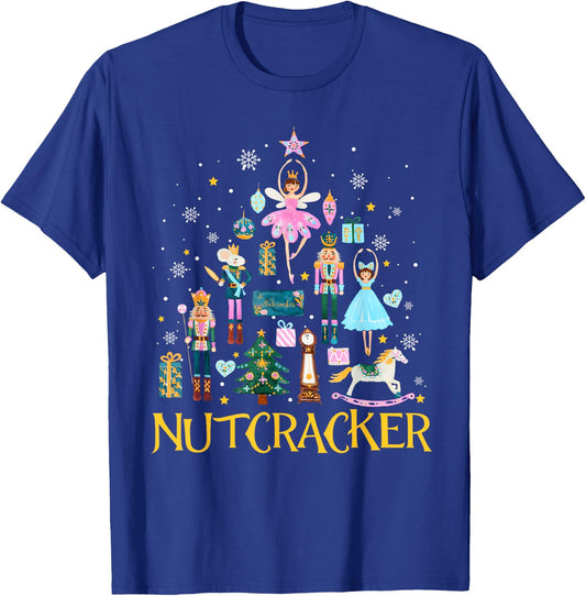 Nutcracker Crackin' Merry Christmas Xmas Pajamas Holiday T-Shirt - T-Shirt | Royal